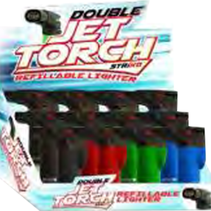 STRIKO Double Jet Torch Lighter 12/12's (Matte Finish)