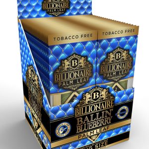 Billionaire Palm Leaf - Ballin' Blueberry (King Size - Box)