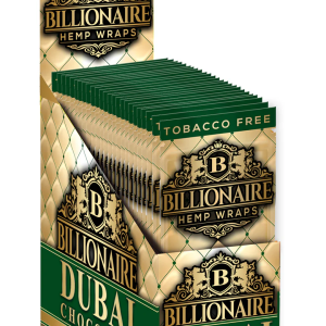 Billionaire Hemp Wraps – Dubai Chocolate (Box)